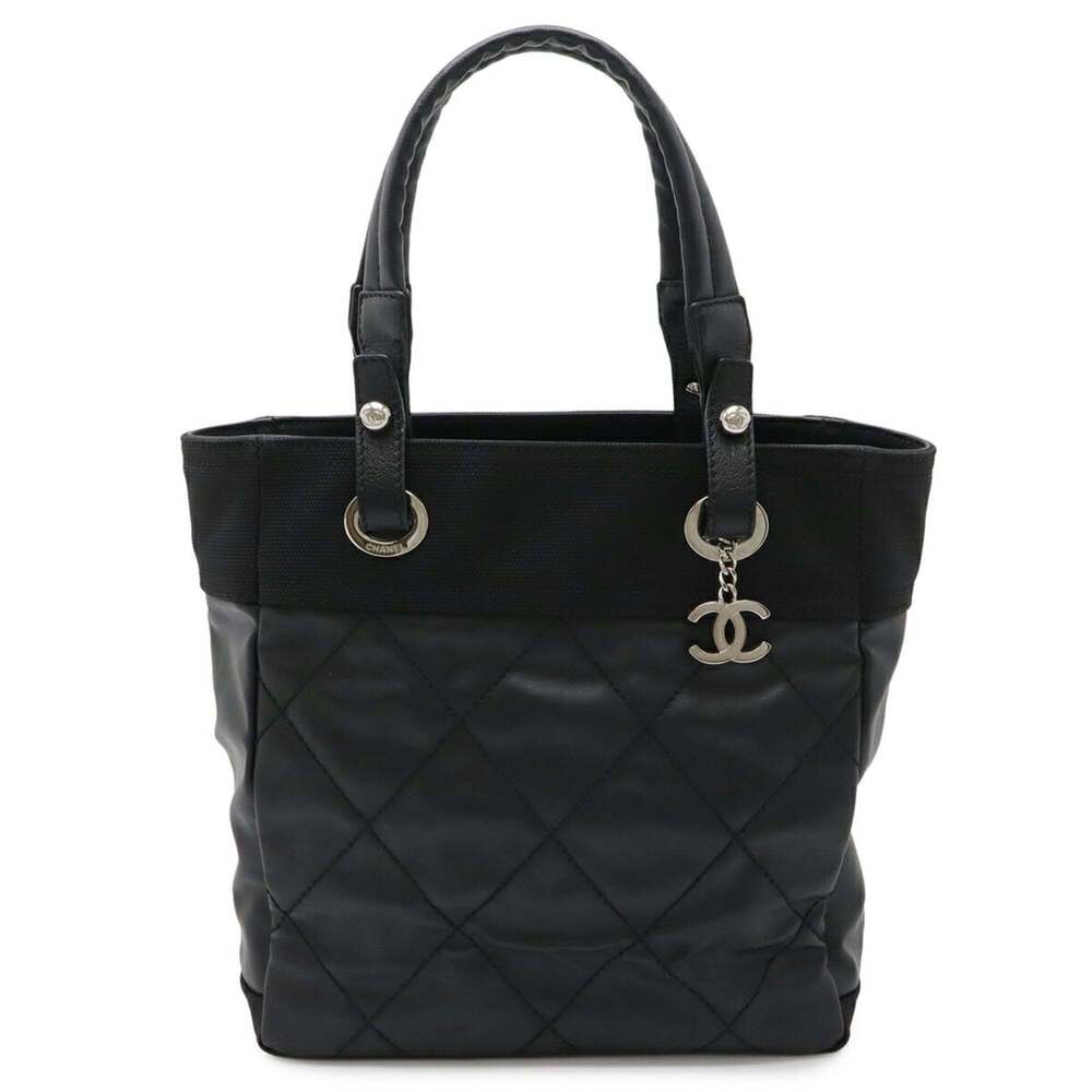 CHANEL Black Leather Shoulder Bag - Picture 2 of 10